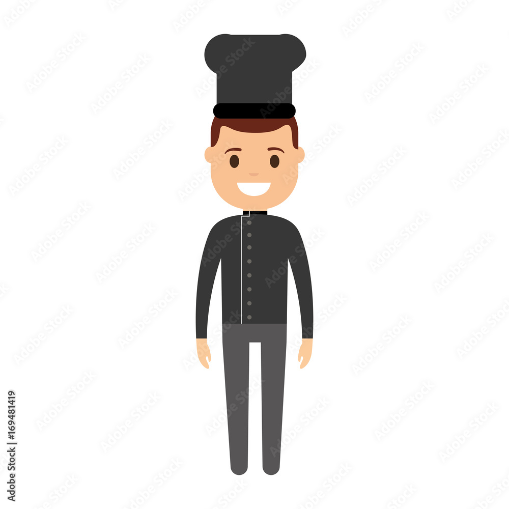 cartoon chef man icon over white background vector illustration cartoon chef man icon over white background vector illustration