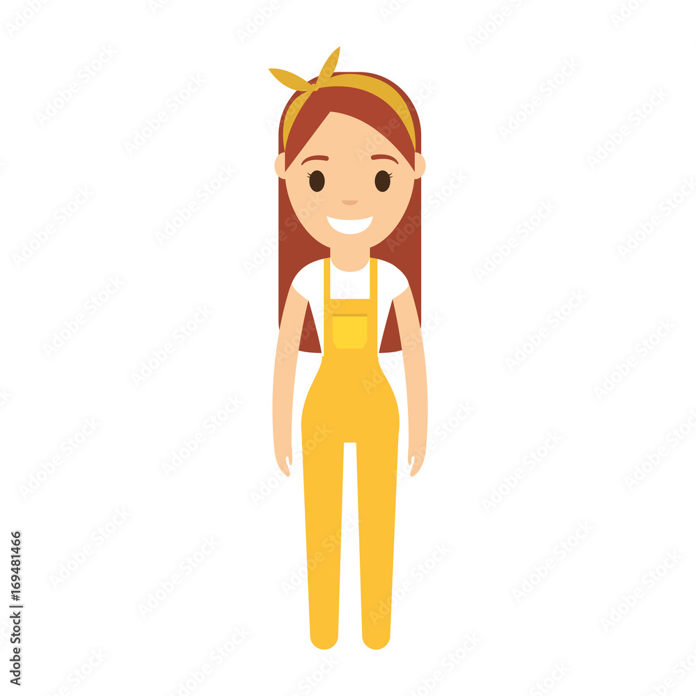 cartoon woman with casual clothes icon over white background colorful design vector illustration cartoon woman with casual clothes icon over white background colorful design vector illustration