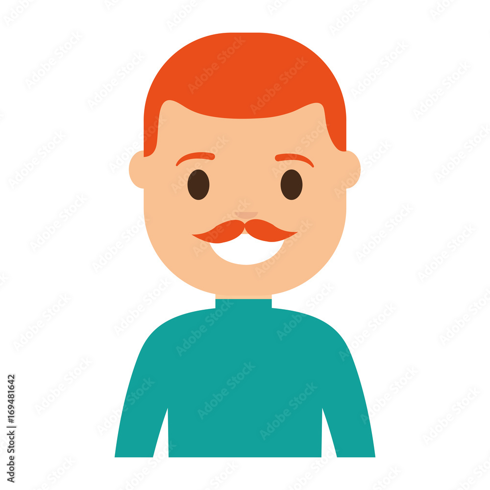 cartoon man smiling icon over white background colorful design vector illustration cartoon man smiling icon over white background colorful design vector illustration