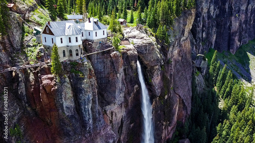 Mountain waterfall above Telluride, Colorado