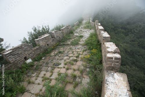 landscape of the great wall in China