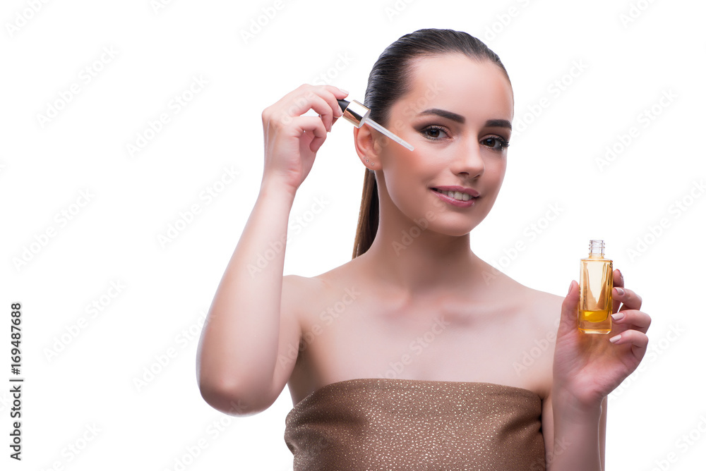 Young beautiful female fashion model with make up Young beautiful female fashion model with make up