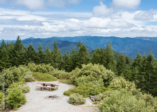 Picnic Table at Lake of the Woods Lookout