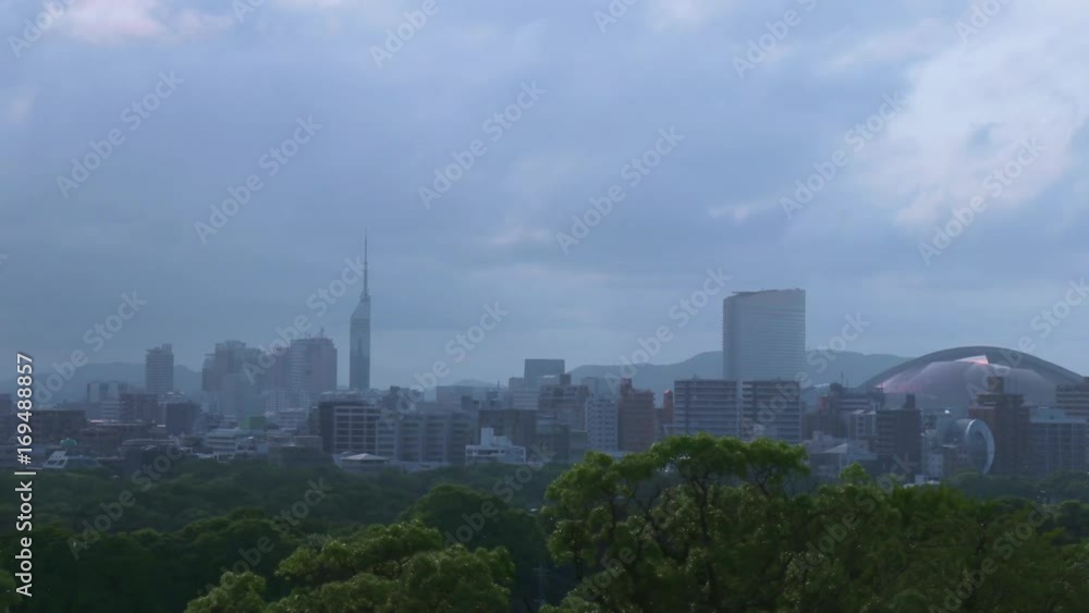 福岡の空 タイムラプス 福岡の空 タイムラプス