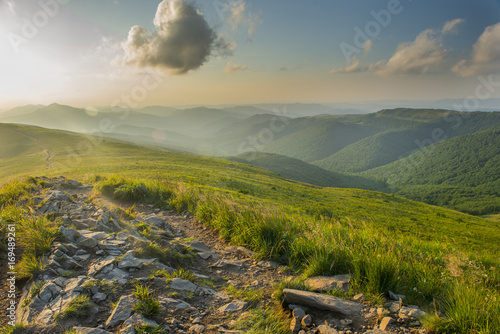 Fototapeta Naklejka Na Ścianę i Meble -  Sunset in the mountains