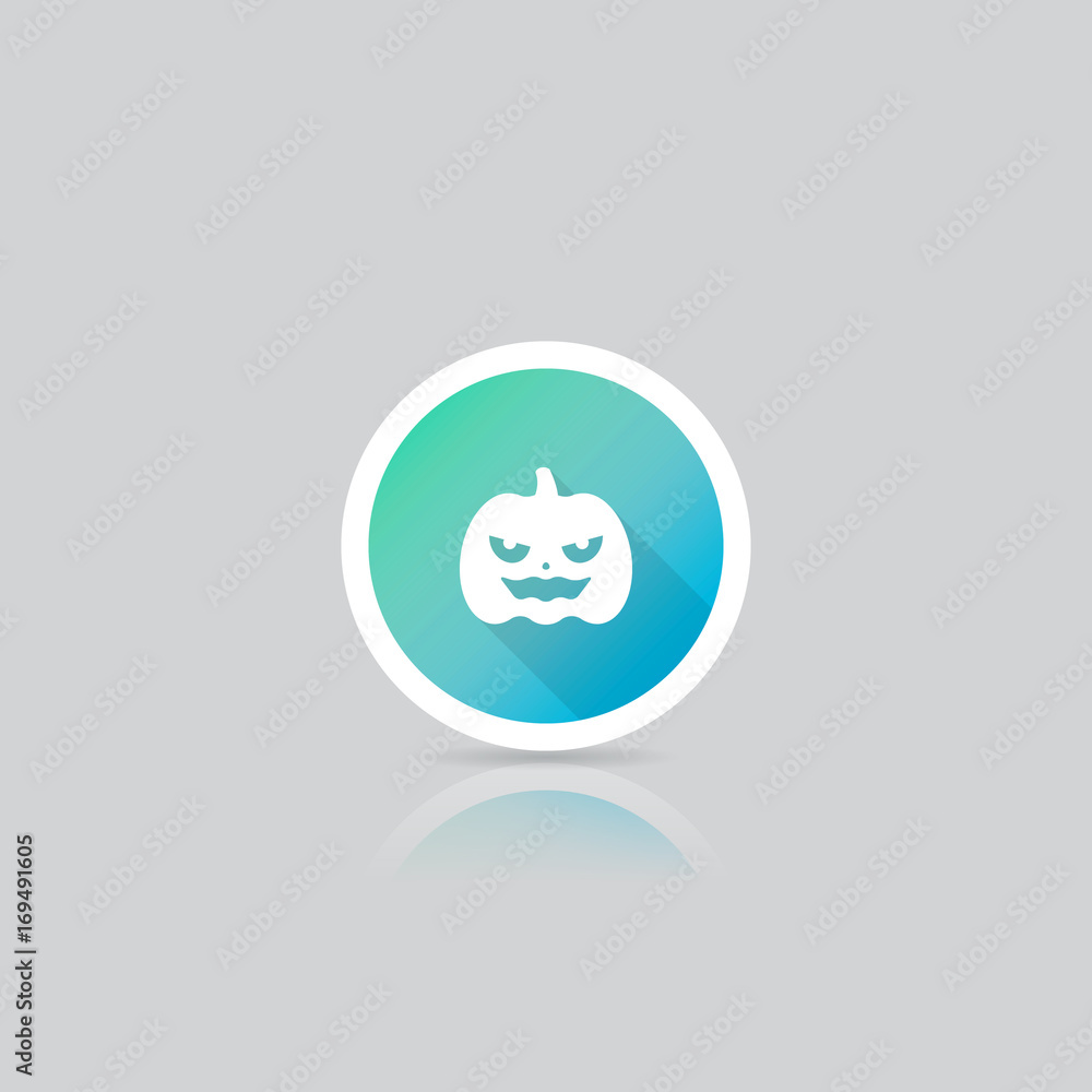 Modern Round Pumpkin Icon Modern Round Pumpkin Icon
