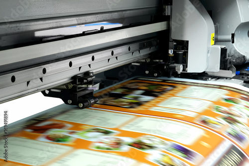 Large printer format inkjet working