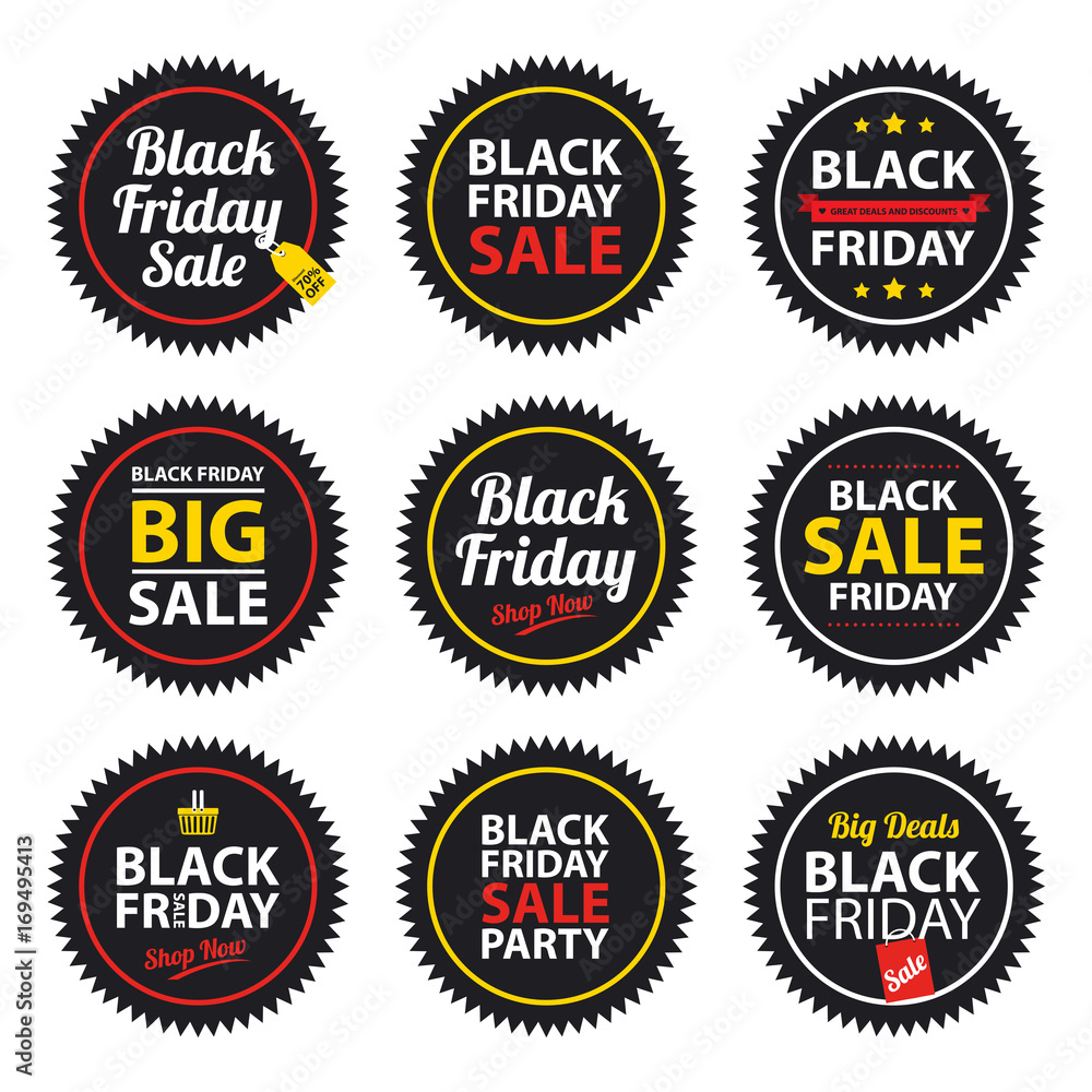 black friday sale sticker