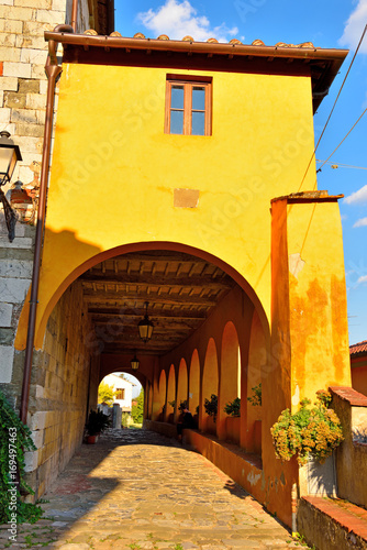 The historic center of serravalle pistoiese toscana Italy photo