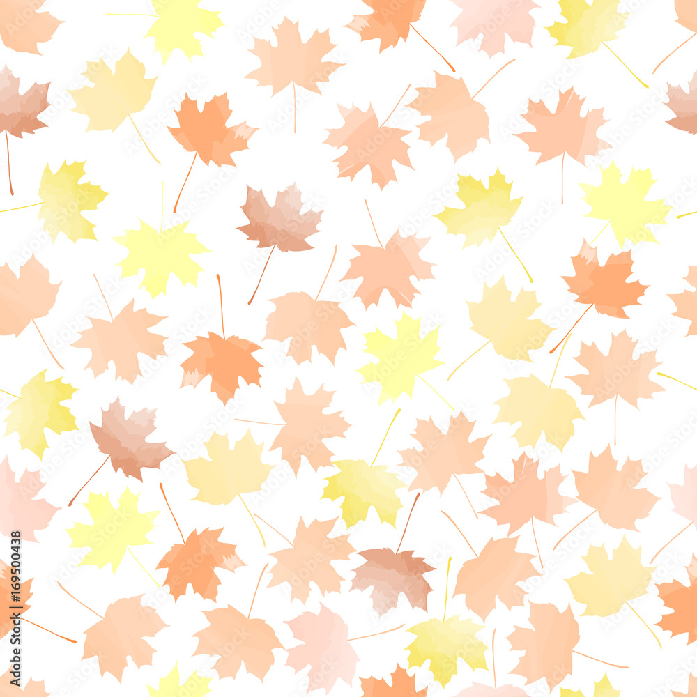 autumn leaves. vector seamless pattern autumn leaves. vector seamless pattern