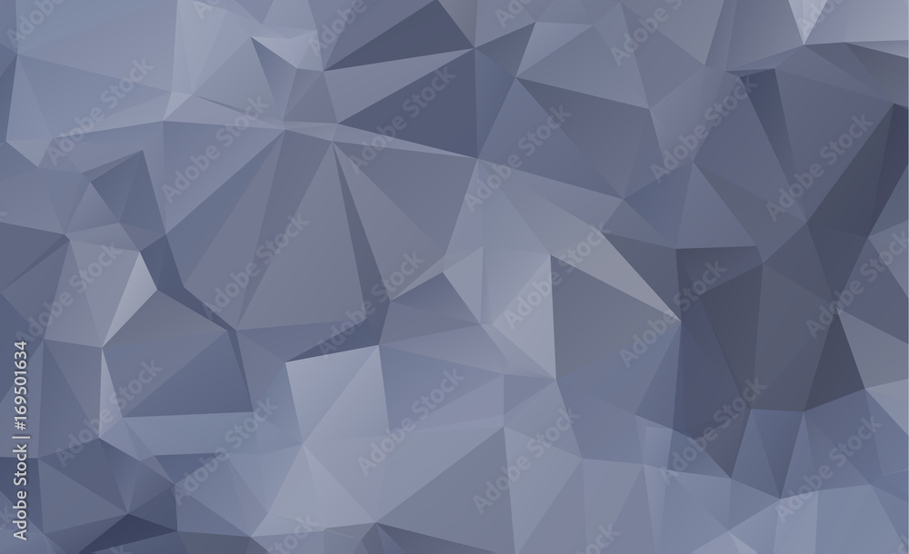 Obraz premium Blue Light Polygonal Mosaic Background, Vector illustration, Business Design wall background with vignette