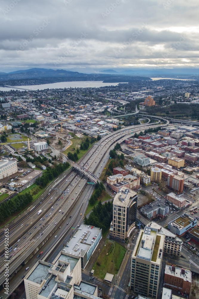 Interstate 5 and Interstate 90, Seattle, Washington