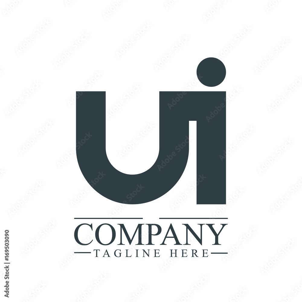 Initial Letter UI Linked Design Logo Initial Letter UI Linked Design Logo
