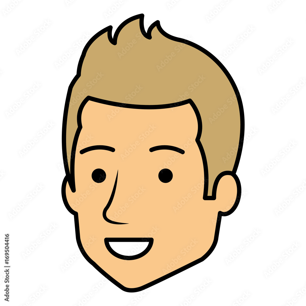 young man head avatar character vector illustration design young man head avatar character vector illustration design