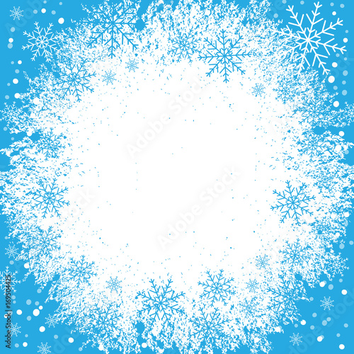 Абстрактные снежинки Рождественский фон. Векторная иллюстрация