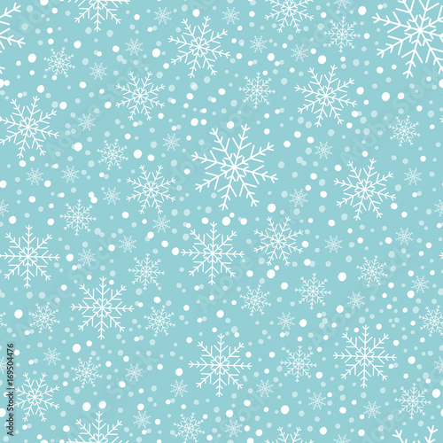 Абстрактные снежинки Рождественский фон. зимняя метель. Векторная иллюстрация