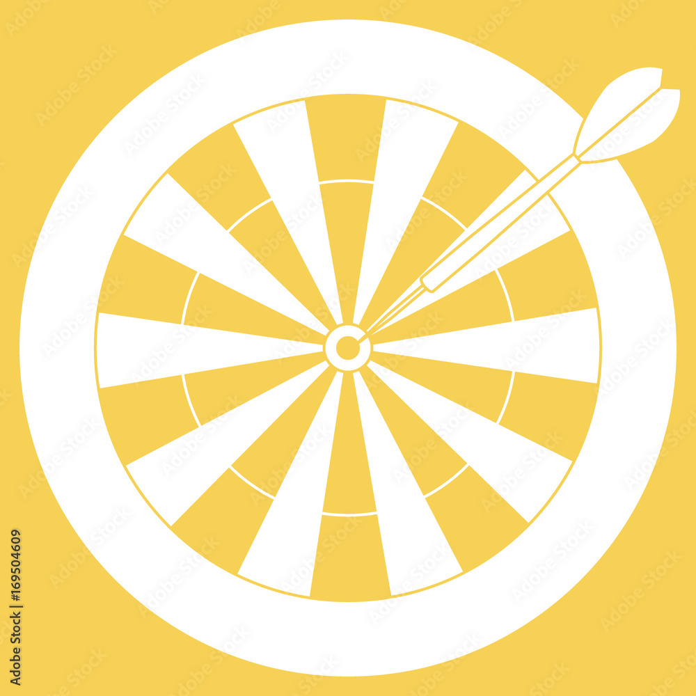 Cute vector illustration of target and arrow for the darts. Sports theme. Cute vector illustration of target and arrow for the darts. Sports theme.