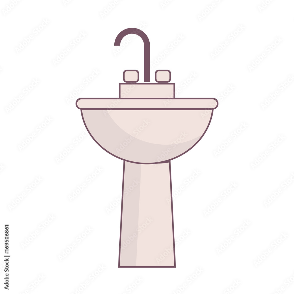 bath sink icon over white background vector illustration bath sink icon over white background vector illustration