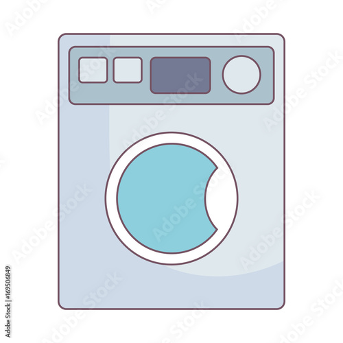 washing machine icon over white background vector illustration