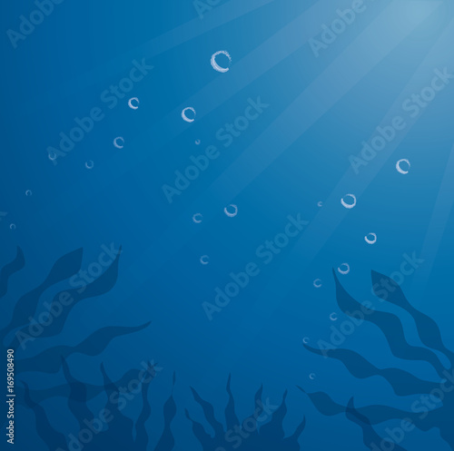 deep blue sea background vector