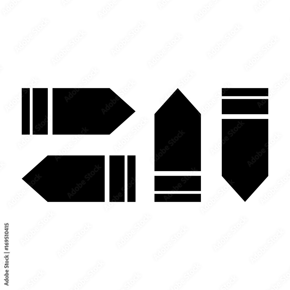 Pointers, arrows the direction of motion. Black silhouettes, signs isolated. Vector Pointers, arrows the direction of motion. Black silhouettes, signs isolated. Vector