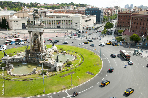 Placa d'Espanya Roundabout - Barcelona - Spain photo