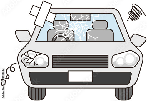 	故障した車（グレー）