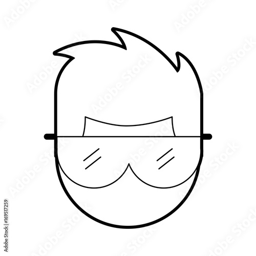 Laboratory scientist avatar character vector illustration design