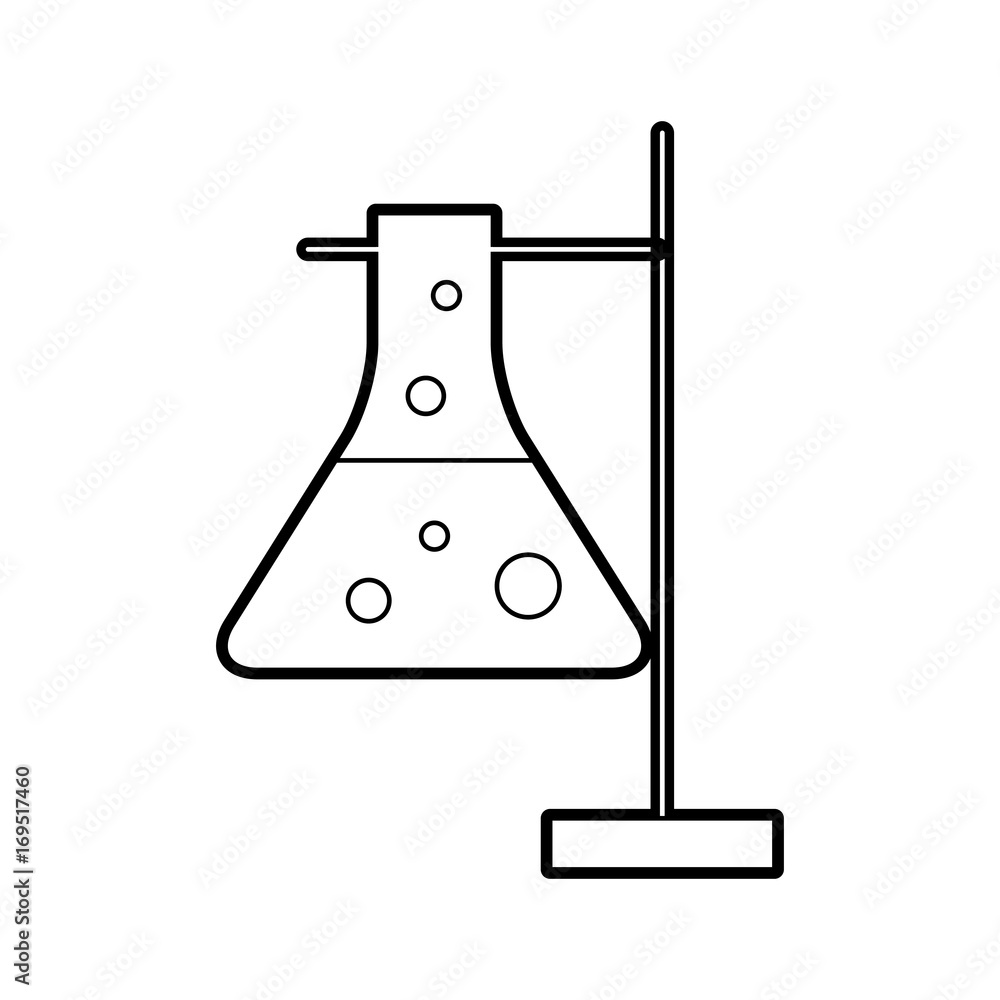 laboratory tube test with Burner base vector illustration design laboratory tube test with Burner base vector illustration design