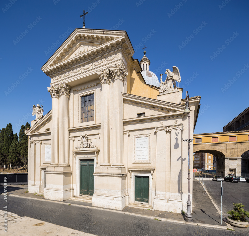 Obraz premium San Rocco (Chiesa di San Rocco all Augusteo) church in Rome, Italy