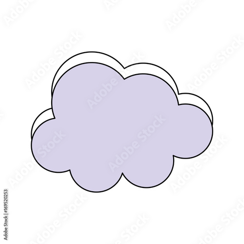 Cloud weather symbol icon vector illustration graphic design