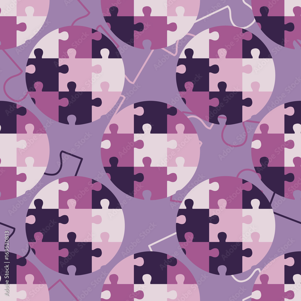 Polka dot seamless pattern. Puzzle texture. Textile rapport. Polka dot seamless pattern. Puzzle texture. Textile rapport.