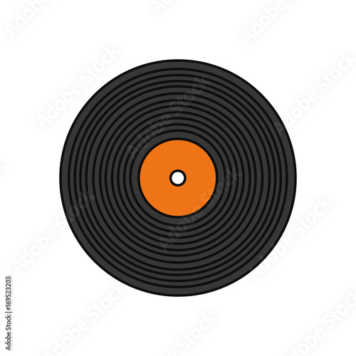 Vinyl music symbol icon vector illustration graphic design