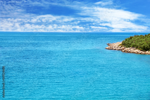 View of beautiful seascape on summer day