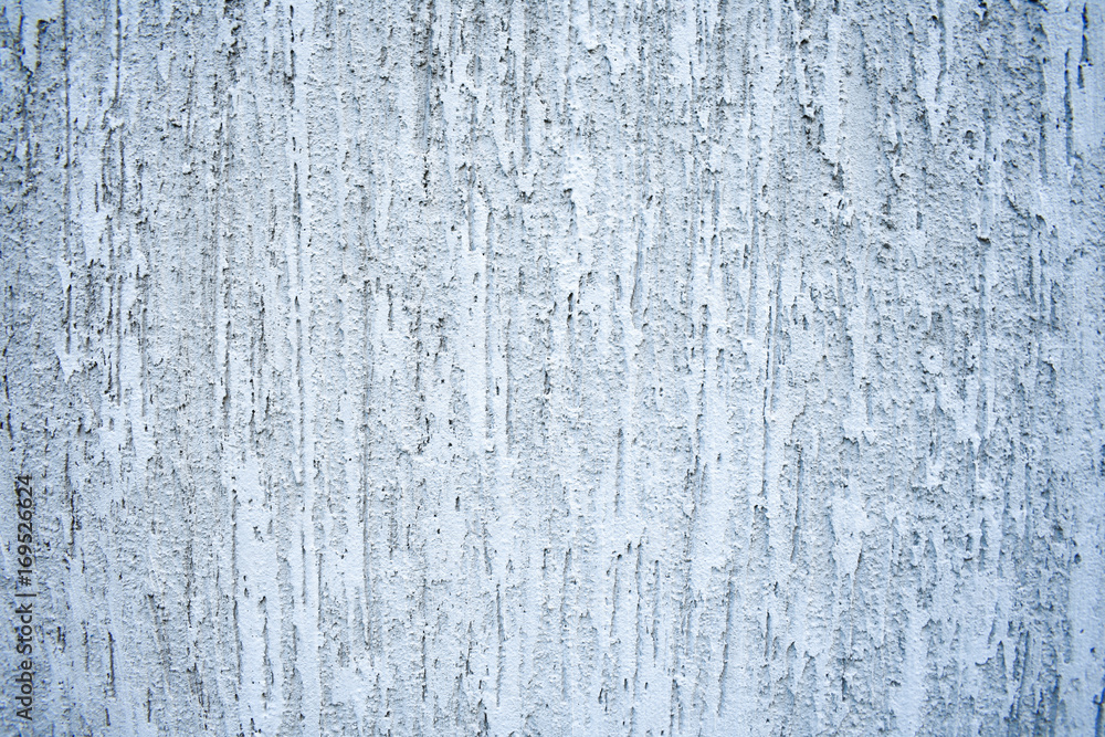 Grange plaster wall, winter gray color. 