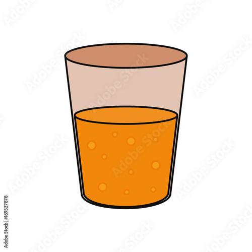 Glass with juice icon vector illustration graphic design