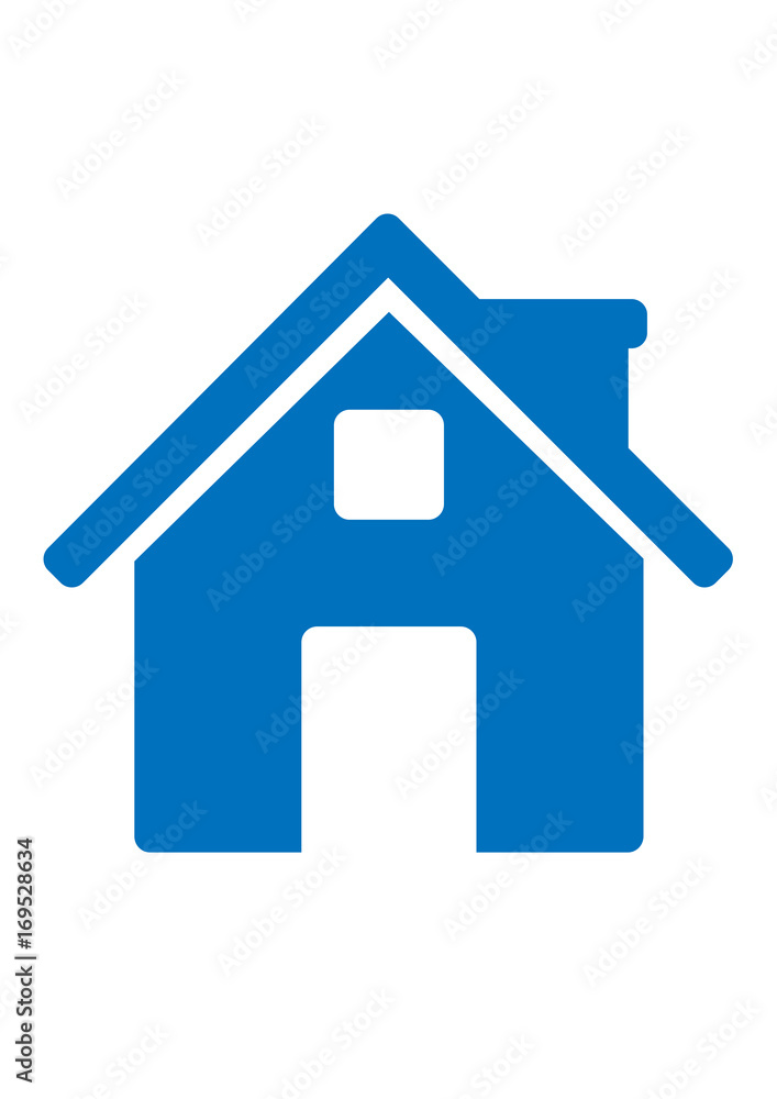 Blue home icon