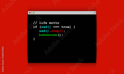 Motivational Coding Concept in Terminal Window Design