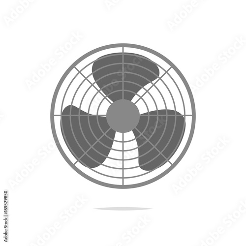 Fan icon vector isolated