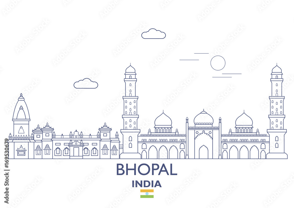 Bhopal City Skyline, India