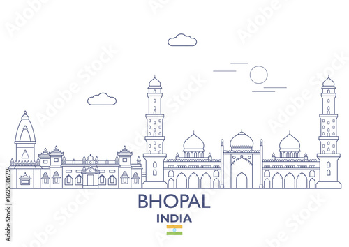 Bhopal City Skyline, India