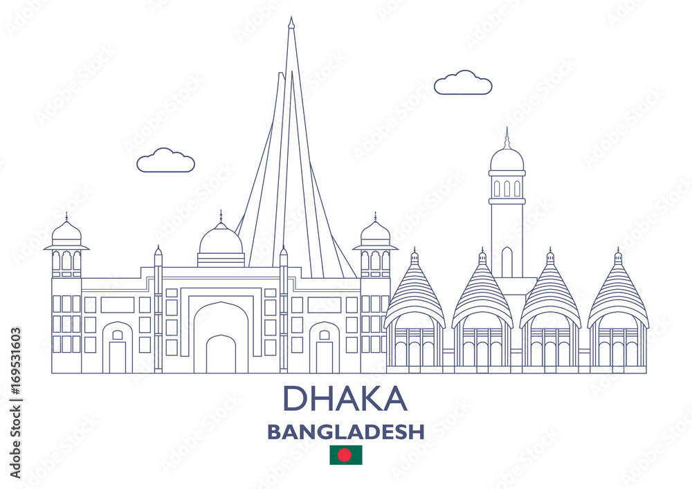 Dhaka City Skyline, Bangladesh Dhaka City Skyline, Bangladesh