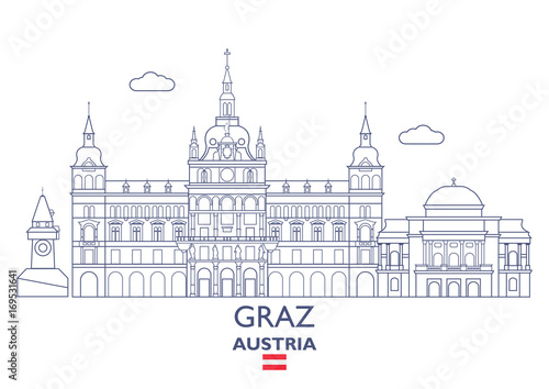 Graz City Skyline, Austria