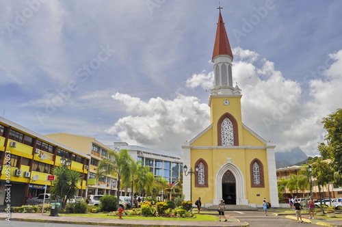 Notre Dame Cathedral in Papeete, Tahiti, French Polynesia photo