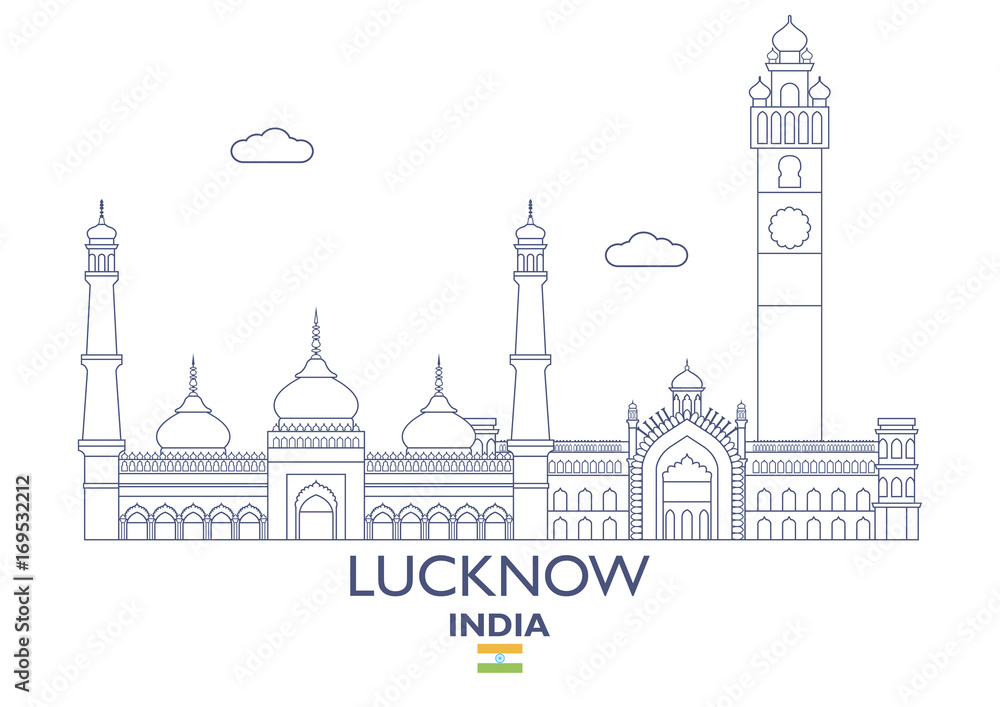 Lucknow City Skyline, India