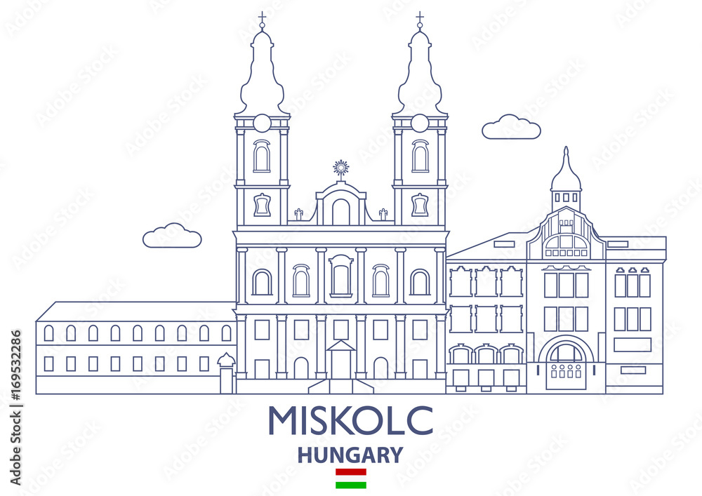Miscolc City Skyline, Hungary