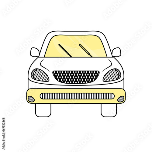 Taxi cab vehicle icon vector illustration graphic design