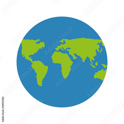 Isolated world earth icon vector illustration graphic design