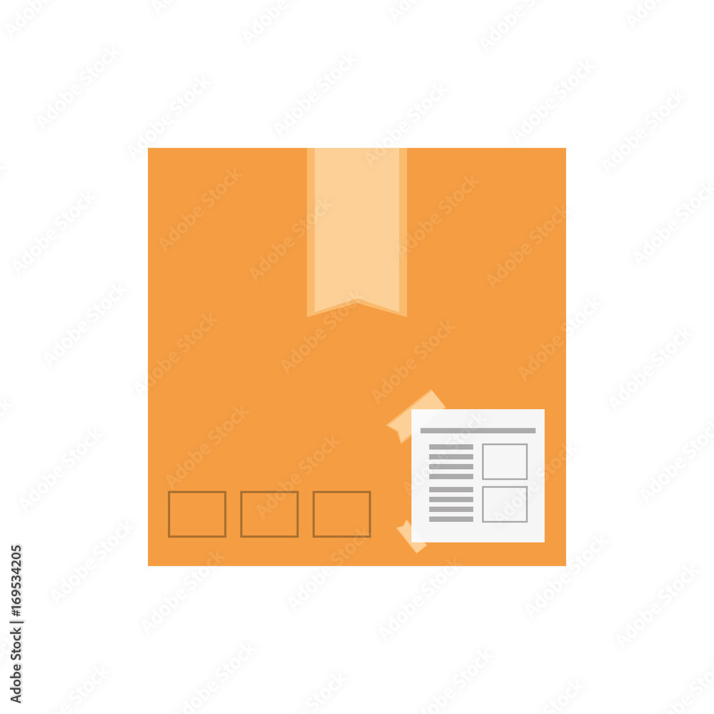 Delivery cardboard box icon vector illustration graphic design Delivery cardboard box icon vector illustration graphic design