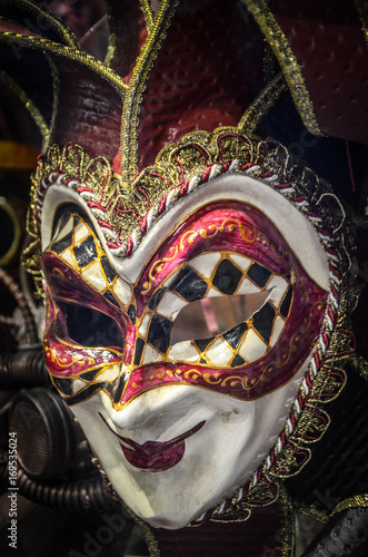 venetian masks close up